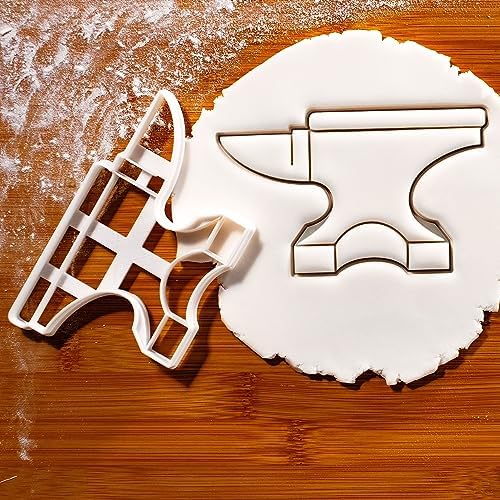Bakerlogy Anvil Cookie Cutter - 5 Inch Biscuit Shape for Baking Crafts