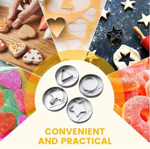 Stainless Steel Cookie Cutter Set for Korean Candy Making