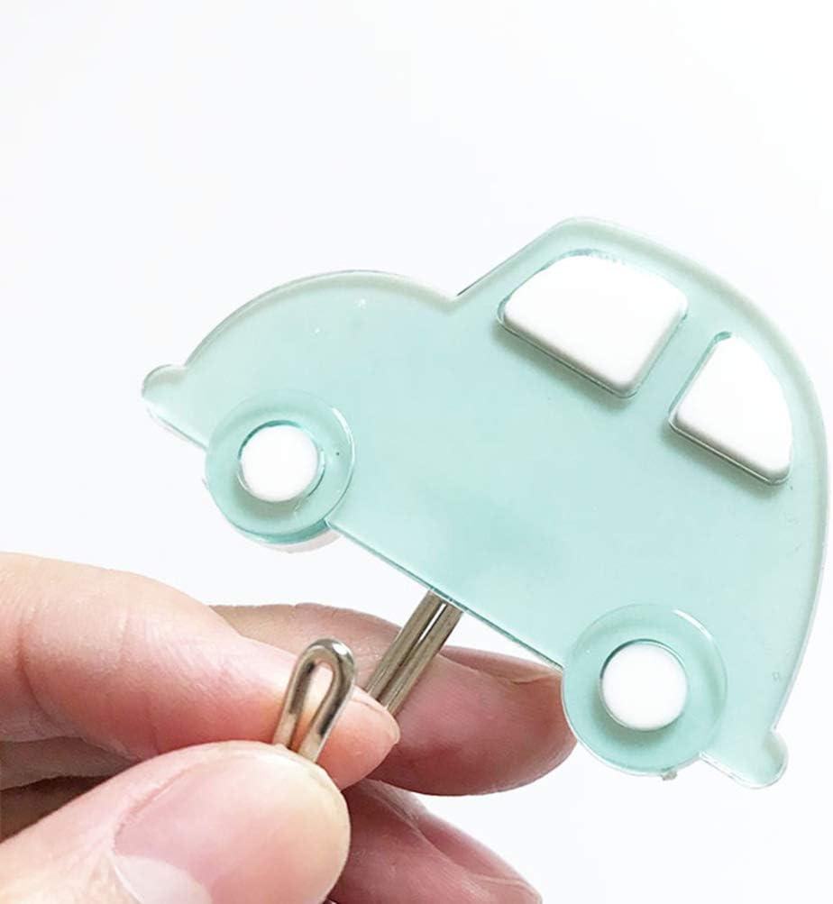 Zerodeko 3PCS Adhesive Wall Hooks Cloud Design Key Holder