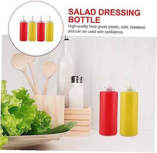 4Pcs Jam Squeeze Bottles 350ML Seasoning Containers 1