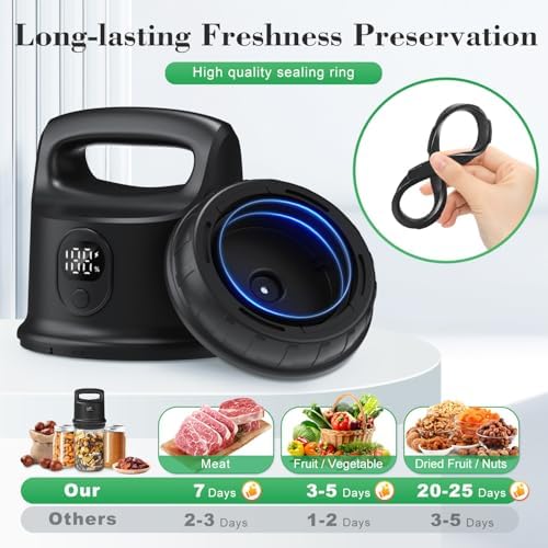Miisekmy Electric Mason Jar Vacuum Sealer Kit