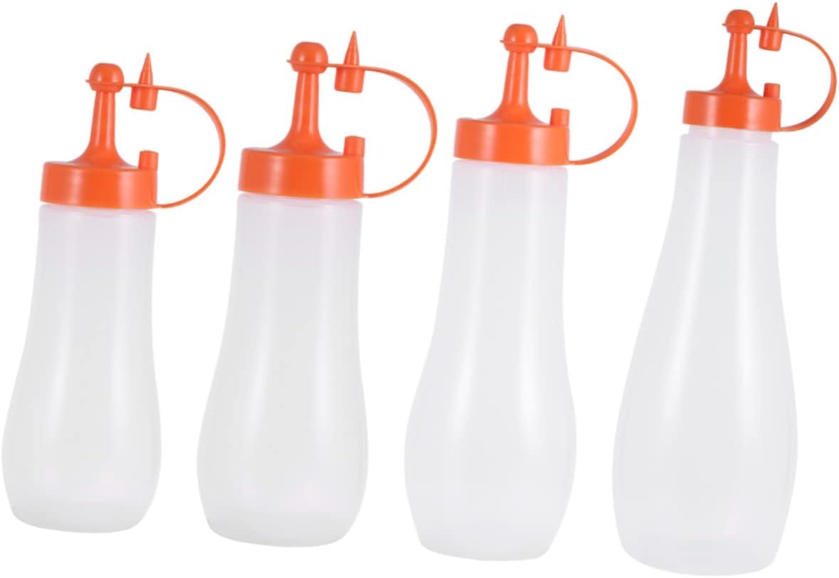 COLLBATH 3 Color Salad Dressing Squeeze Bottles Set