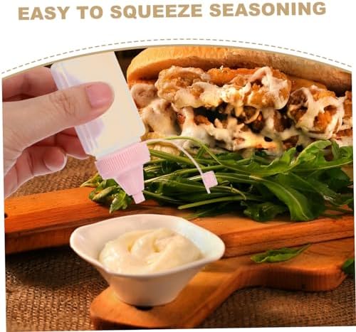 Alipis 4PCS Reusable Condiment Squeeze Bottles for Kitchen Use 1