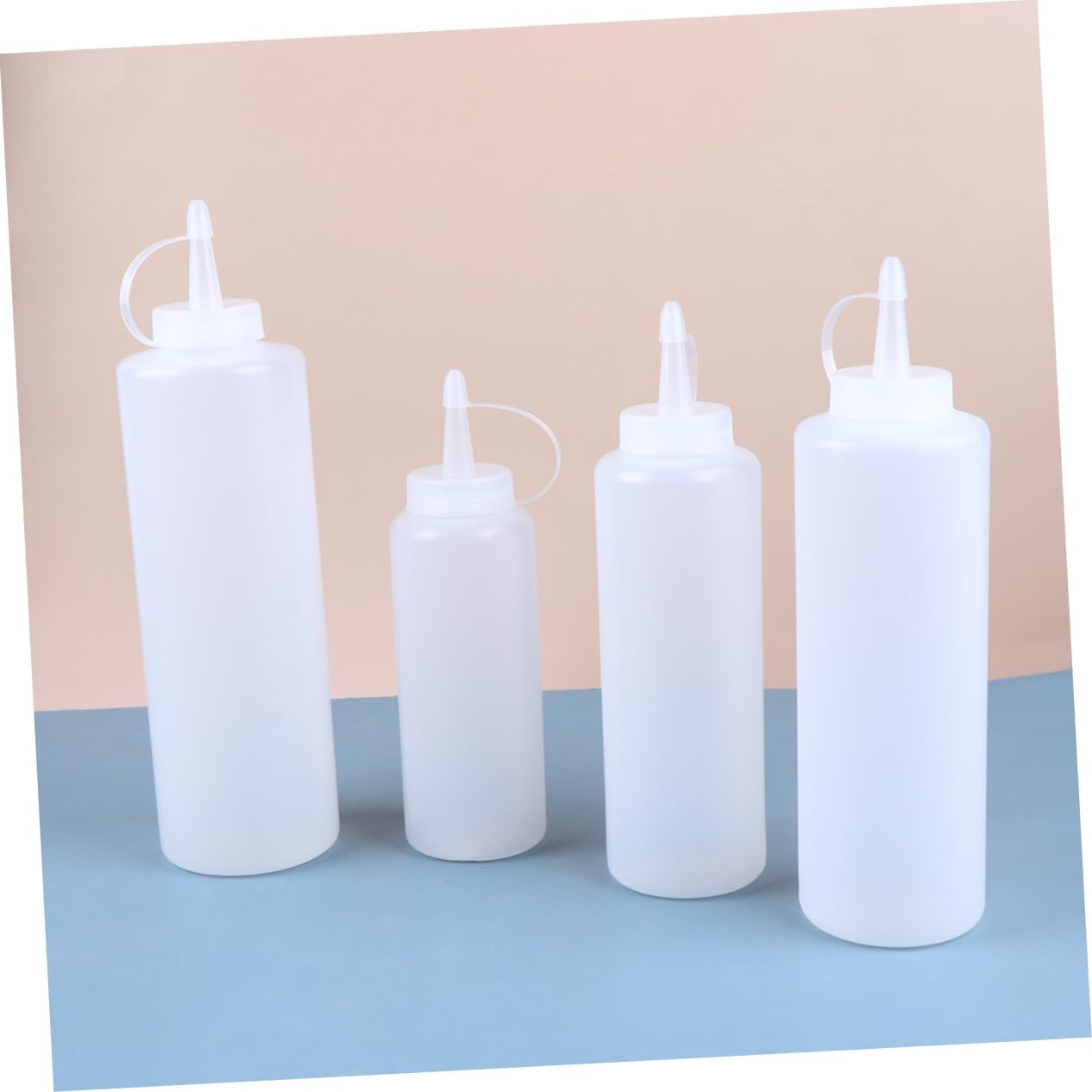 Salad Dressing Bottles with Lid 4 Piece Set