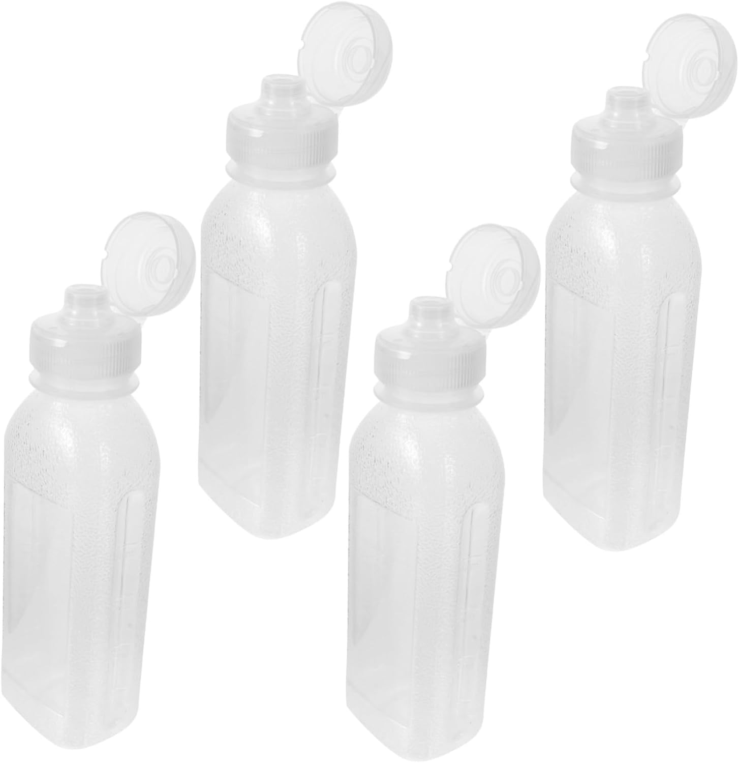 FELTECHELECTR Sauce Dispenser 4 Pack 300ml Leak-Proof Squeeze Bottles