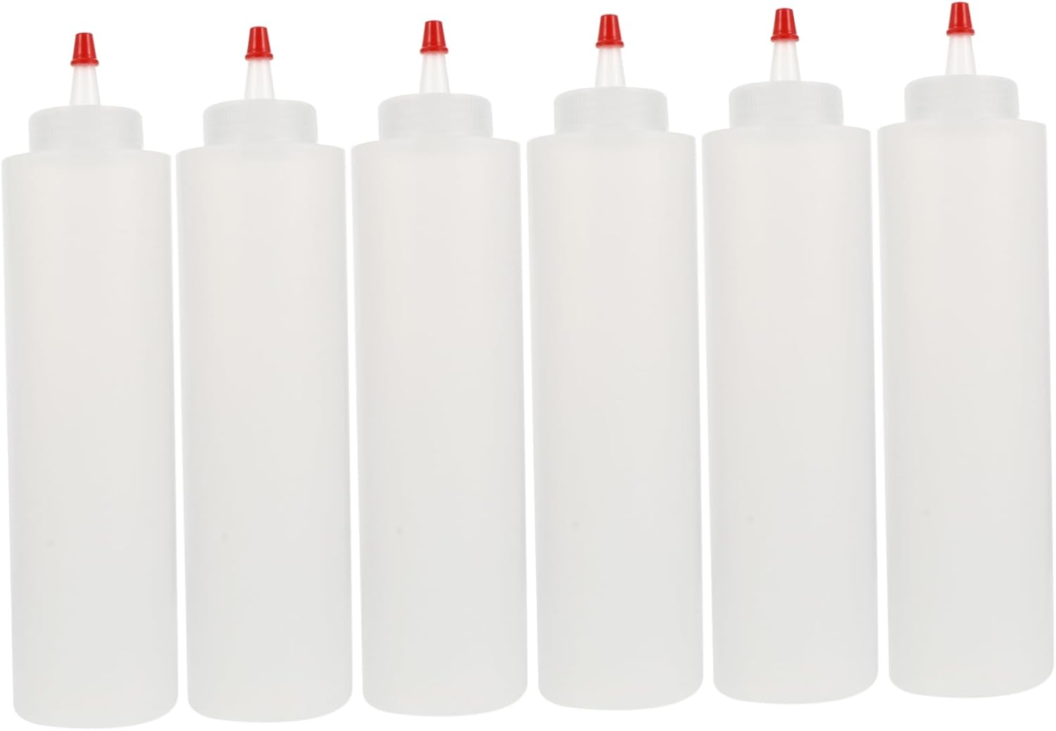 CIYODO 6pcs Lightweight Squeeze Condiment Bottles Leakproof