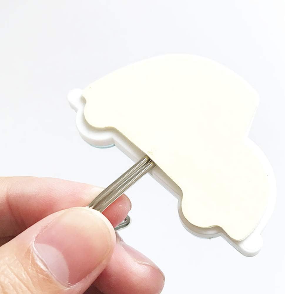 Zerodeko 3PCS Adhesive Wall Hooks Cloud Design Key Holder
