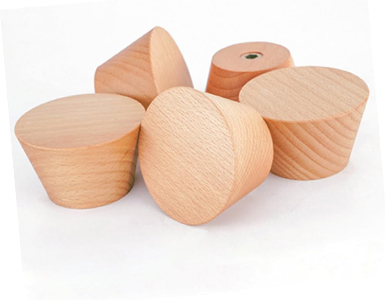 Parliky 3Pcs Multifunctional Wooden Wall Hooks