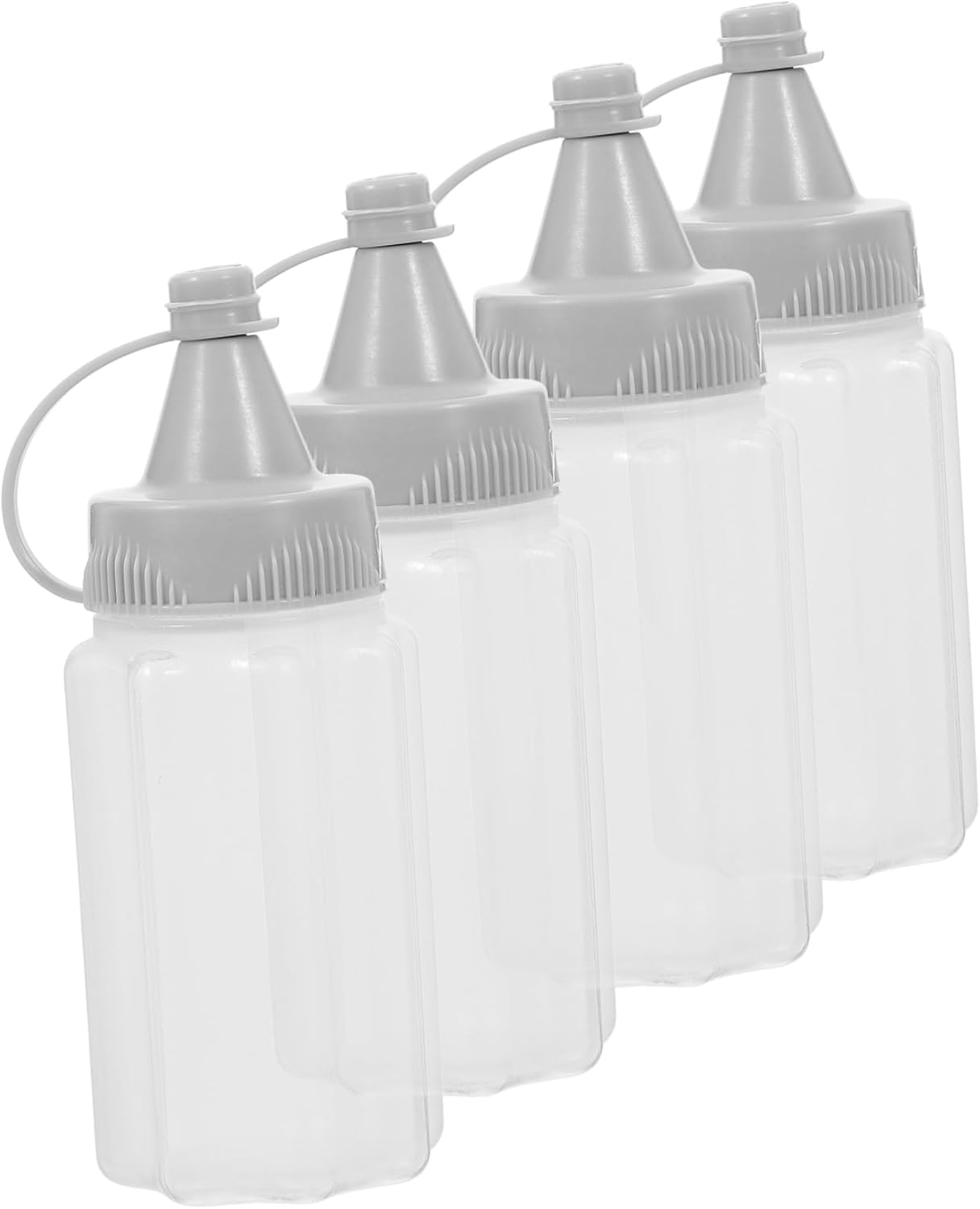 EXHUMKY 4PCS Reusable Condiment Squeeze Bottles