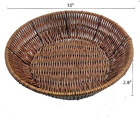 ANRUIDE Wicker Food Storage Baskets 2Packs