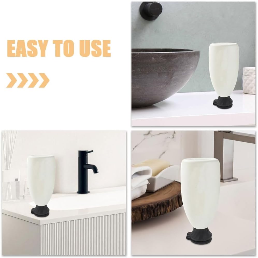 Beaupretty 6pcs Black Plastic Flip Caps for Squeeze Bottles 1