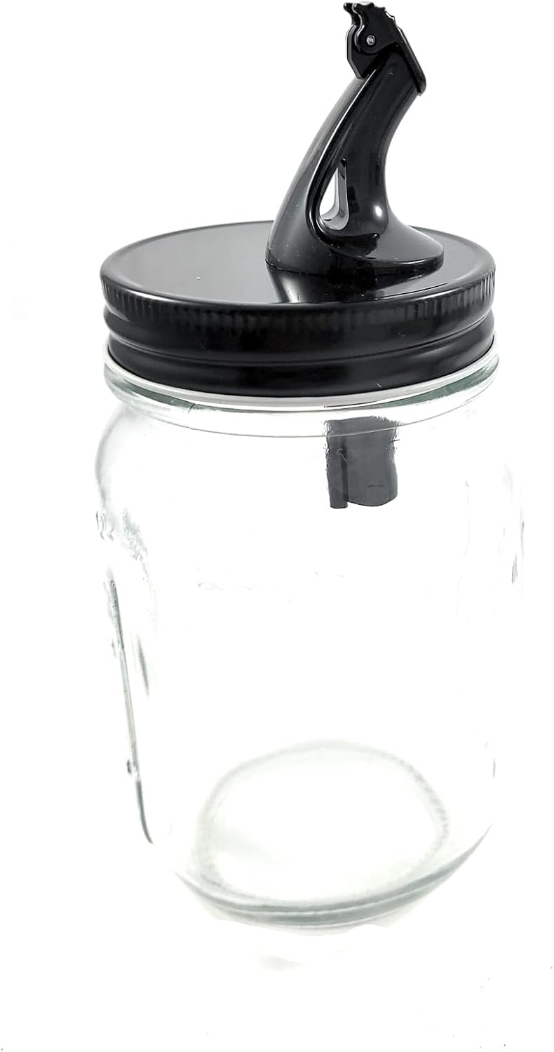AmeriPour Black Mason Jar Pour Spouts 2 Pack