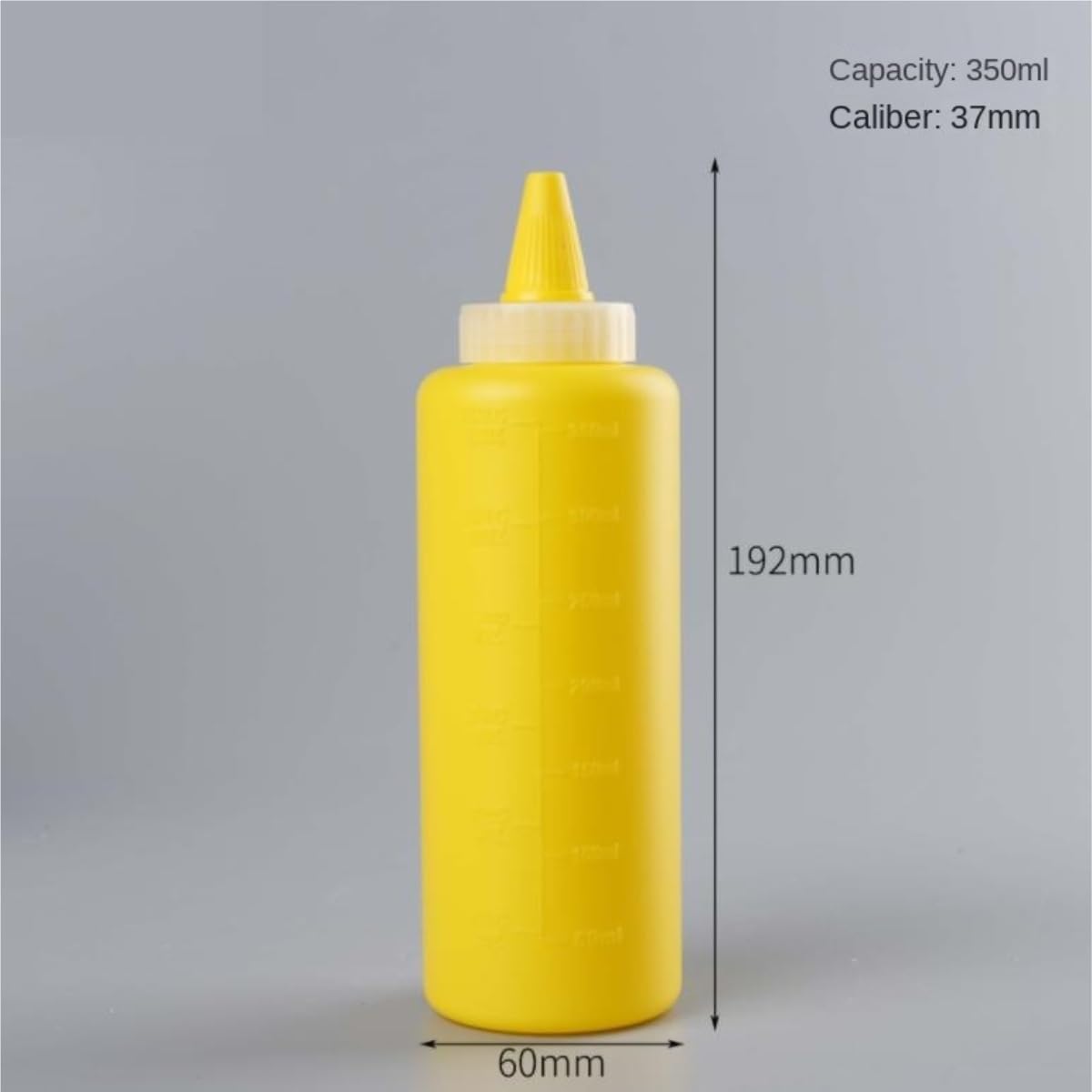 KLEYE 5PCS Salad Sauce Squeeze Bottles with Scale