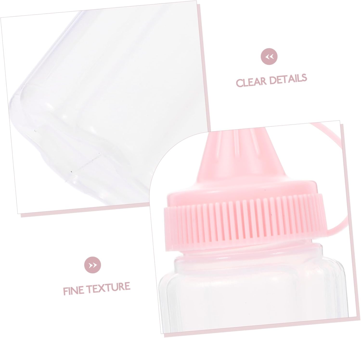 4pcs Reusable PP Condiment Squeeze Bottles Set