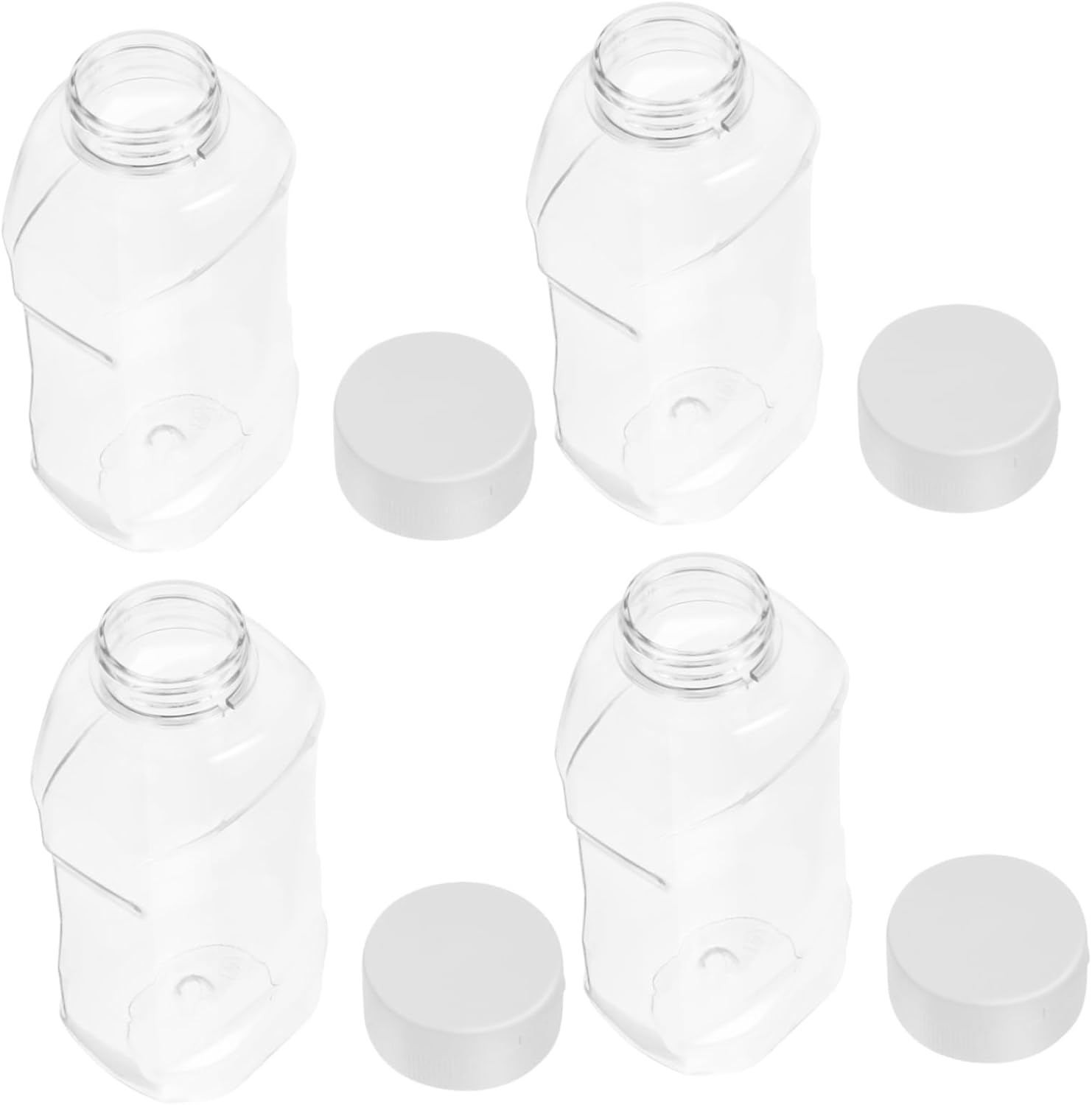 CIYODO 4PCS Mini Sauce Bottles Safe Material Leakproof Kitchen Condiment Containers
