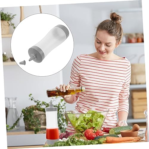 GREENADSCAPE Squeeze Bottle Set of 3 Leakproof Ketchup Mustard Sauce Bottles
