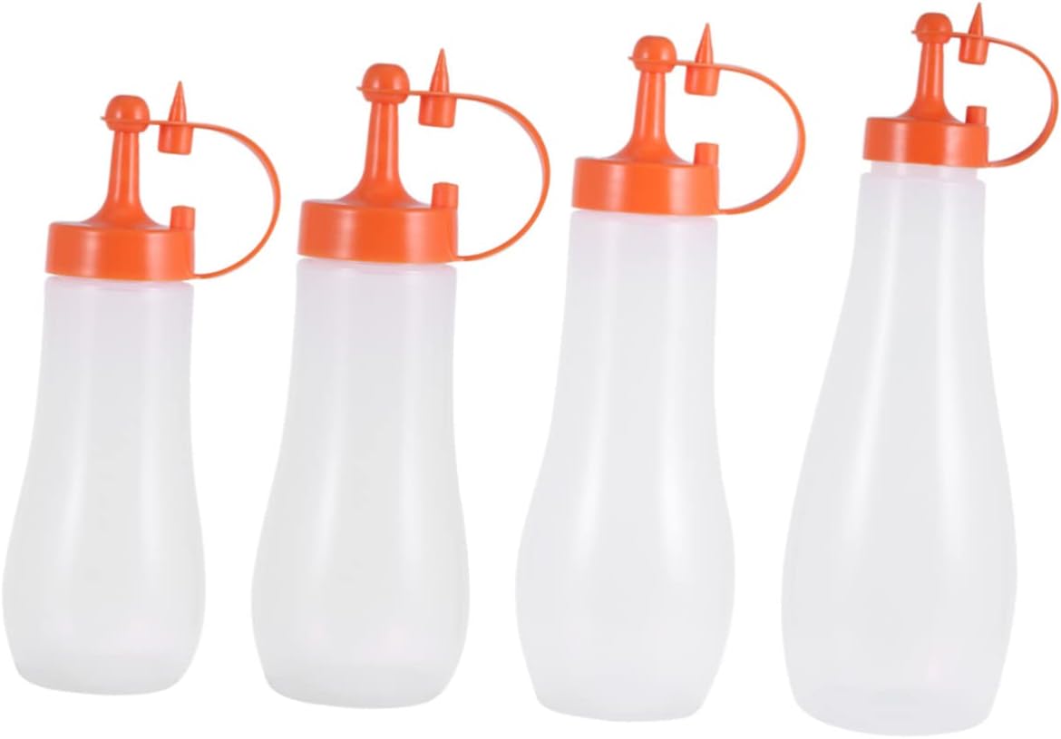Zerodeko 3-Piece Condiment Squeeze Bottles Set for Kitchen