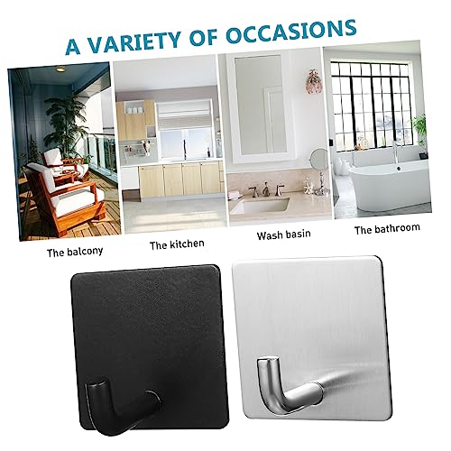 4PCS Adhesive Towel Hooks for Wall