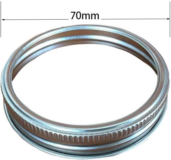 Acuteye 24 Rust Resistant Silver Mason Jar Replacement Rings 70mm