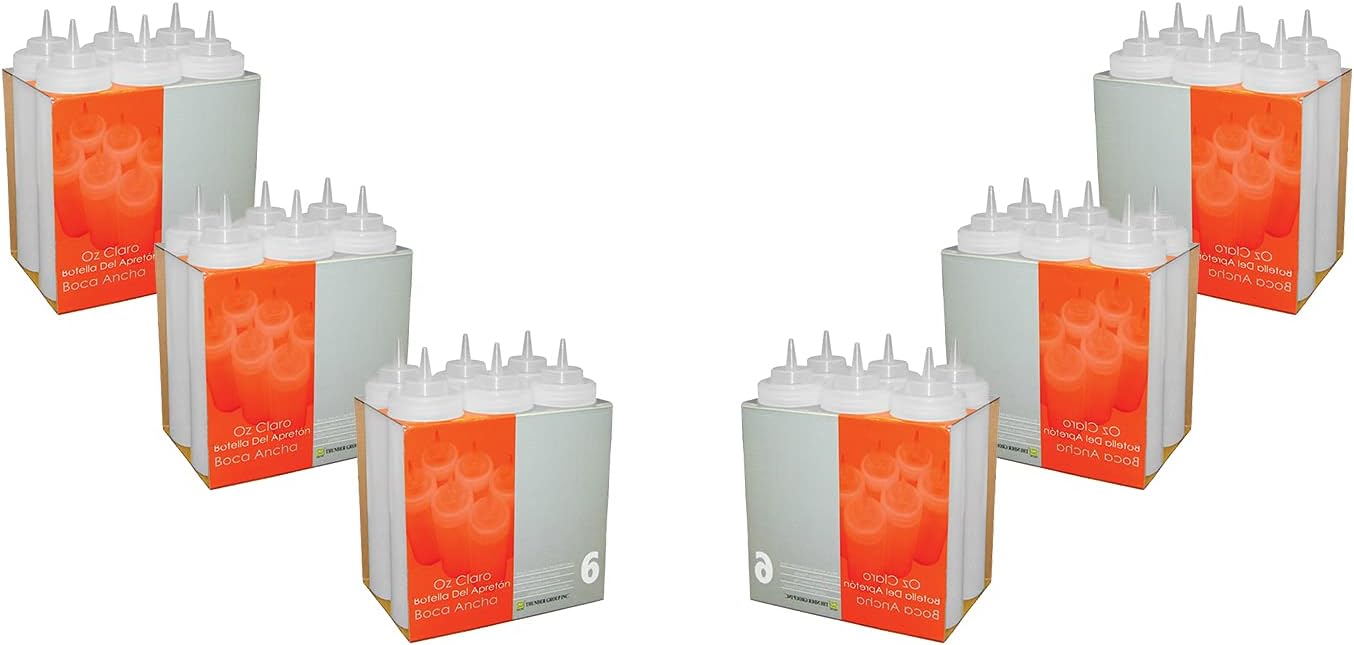 GIFTS PLAZA Condiment Squeeze Bottles 6 Sets 24 Oz