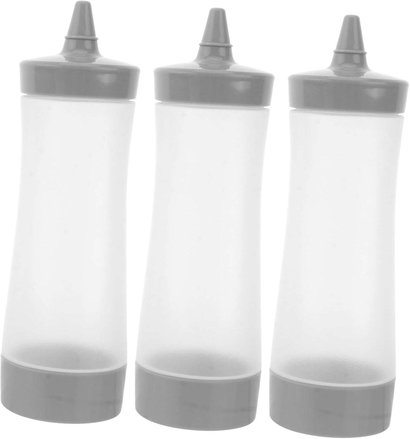 GREENADSCAPE Squeeze Bottle Set of 3 Leakproof Ketchup Mustard Sauce Bottles