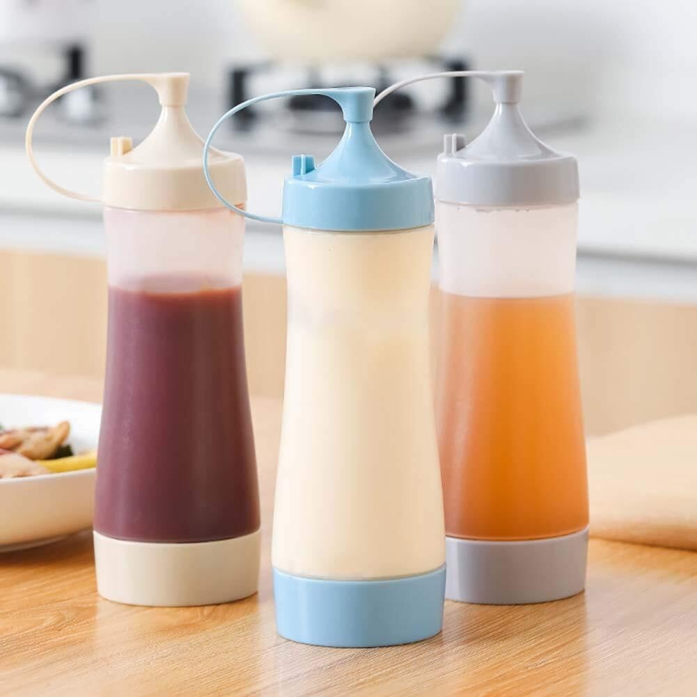 KLEYE Blue Condiment Squeeze Bottles