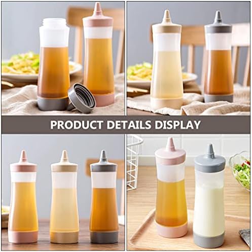 Hemoton 2pcs Clear Condiment Squeeze Bottles