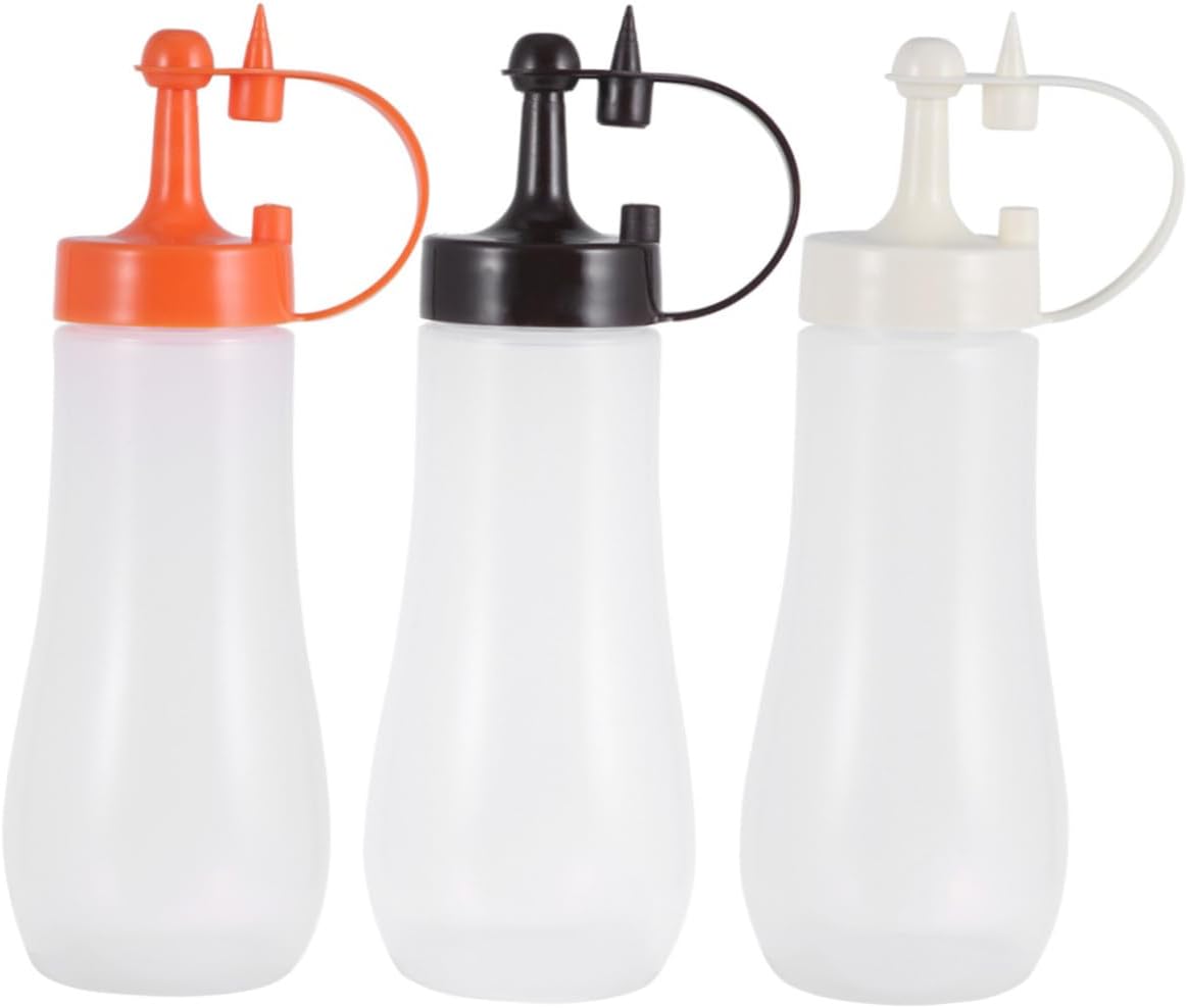 PAMINGONO 3-Piece Condiment Squeeze Bottles Set 1