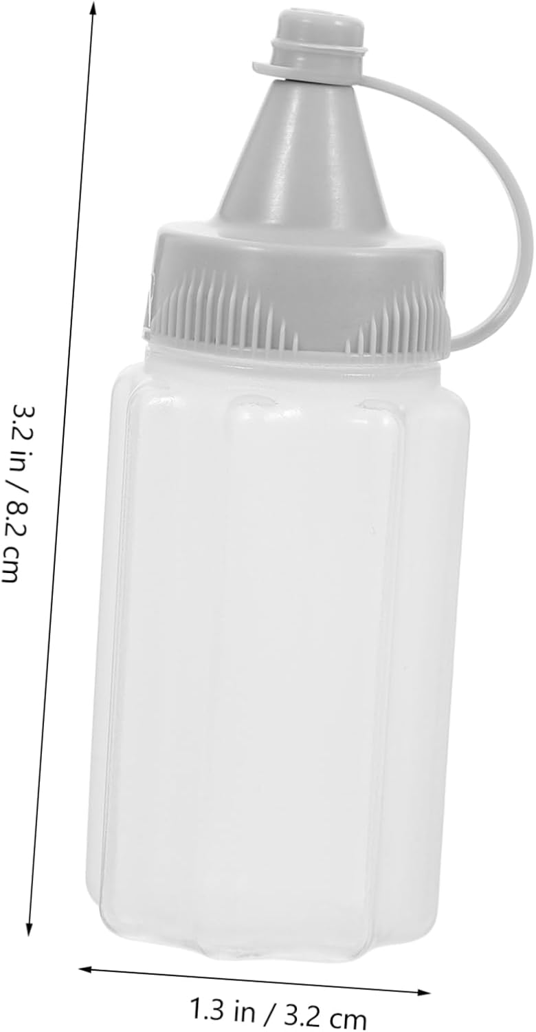 Hoement 4 Pack Mini Squeeze Bottles for Sauce Storage