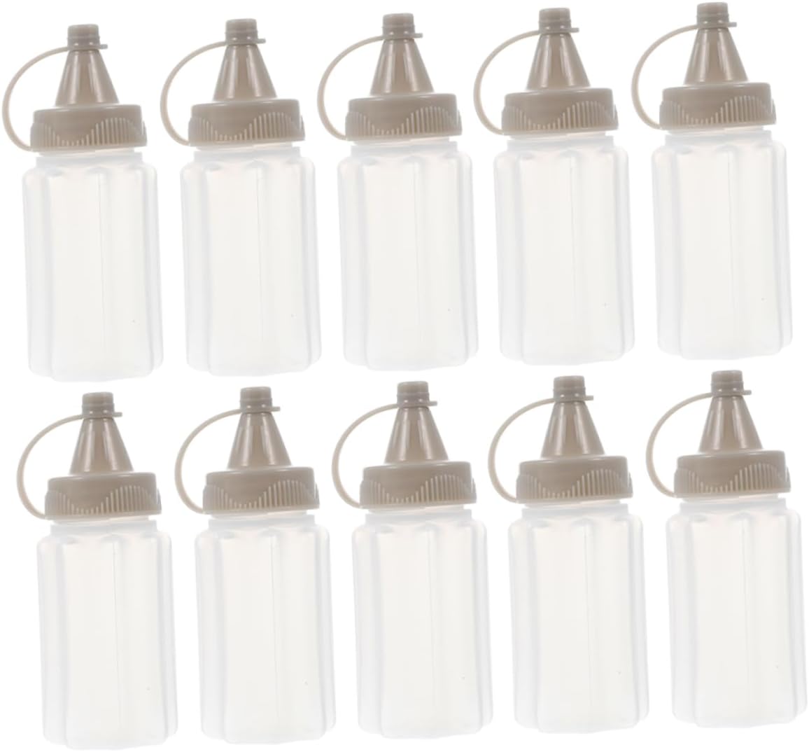 Reusable Sauce Dispenser Bottles Mini Squeeze Bottles for Salad Dressing and Oils