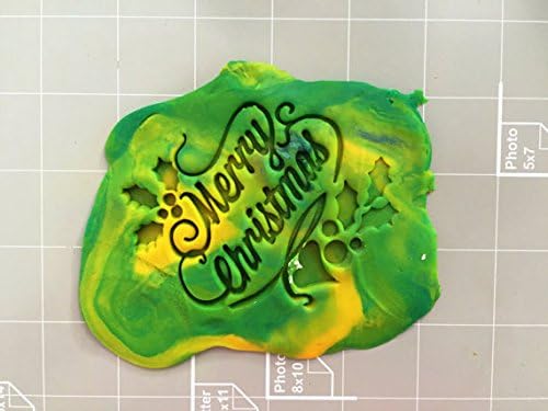 Merry Christmas Fondant Embosser Stamp Cookie Cutter