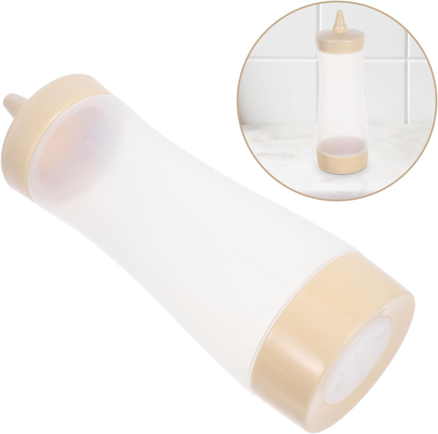 HOLIDYOYO 9 Pcs Reusable Condiment Squeeze Bottles with Lids 1