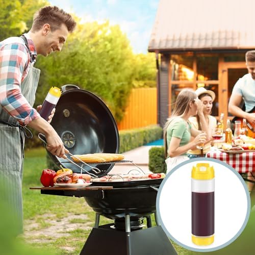 Didaey 4 Pcs Refillable 20 oz Squeeze Bottles