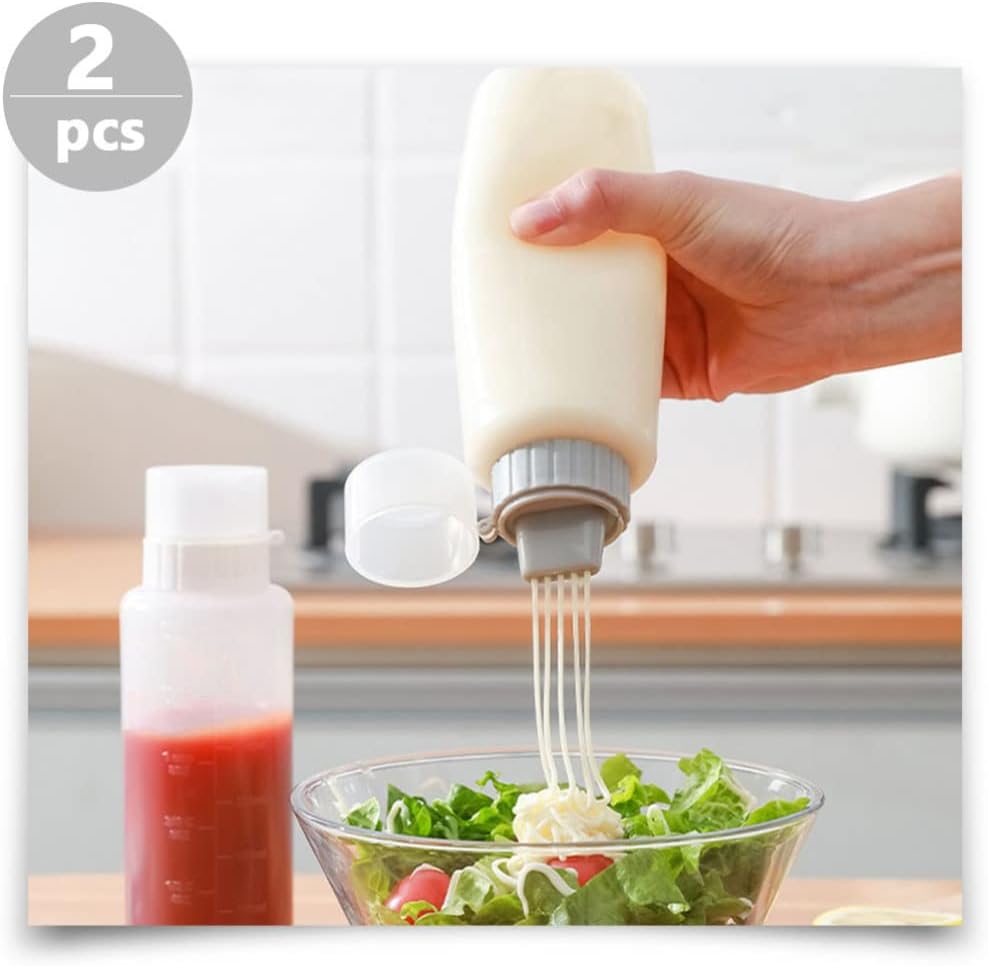 Luxshiny 2pcs Ketchup Squeeze Bottles