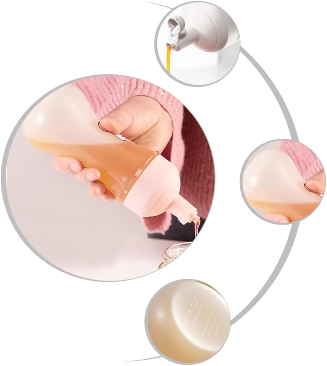 DECHOUS Squeeze Bottles for Sauces Sturdy and Easy to Clean