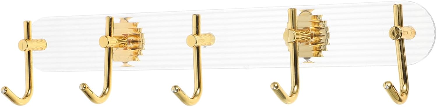 Ciieeo Wall Mounted Towel Hook Strong Adhesive Broom Mop Holder