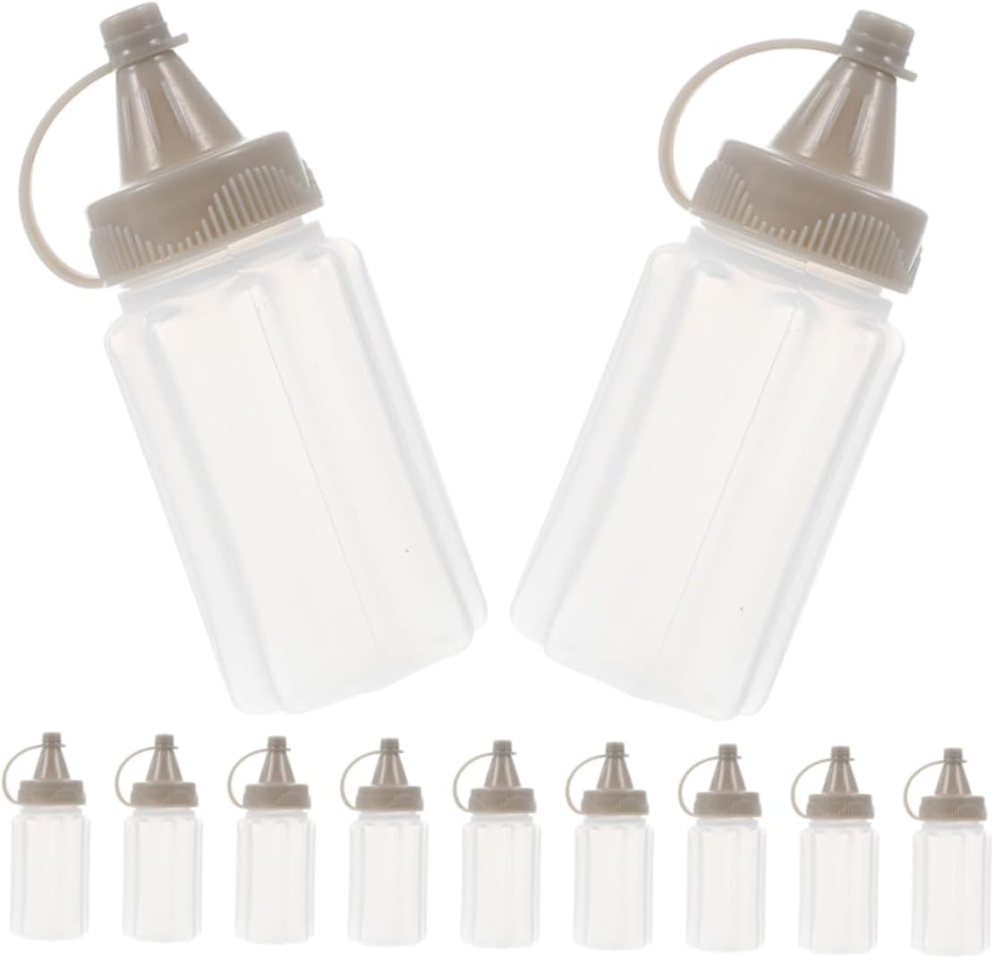 Anneome 12-Pack Multi-Function Condiment Squeeze Bottles