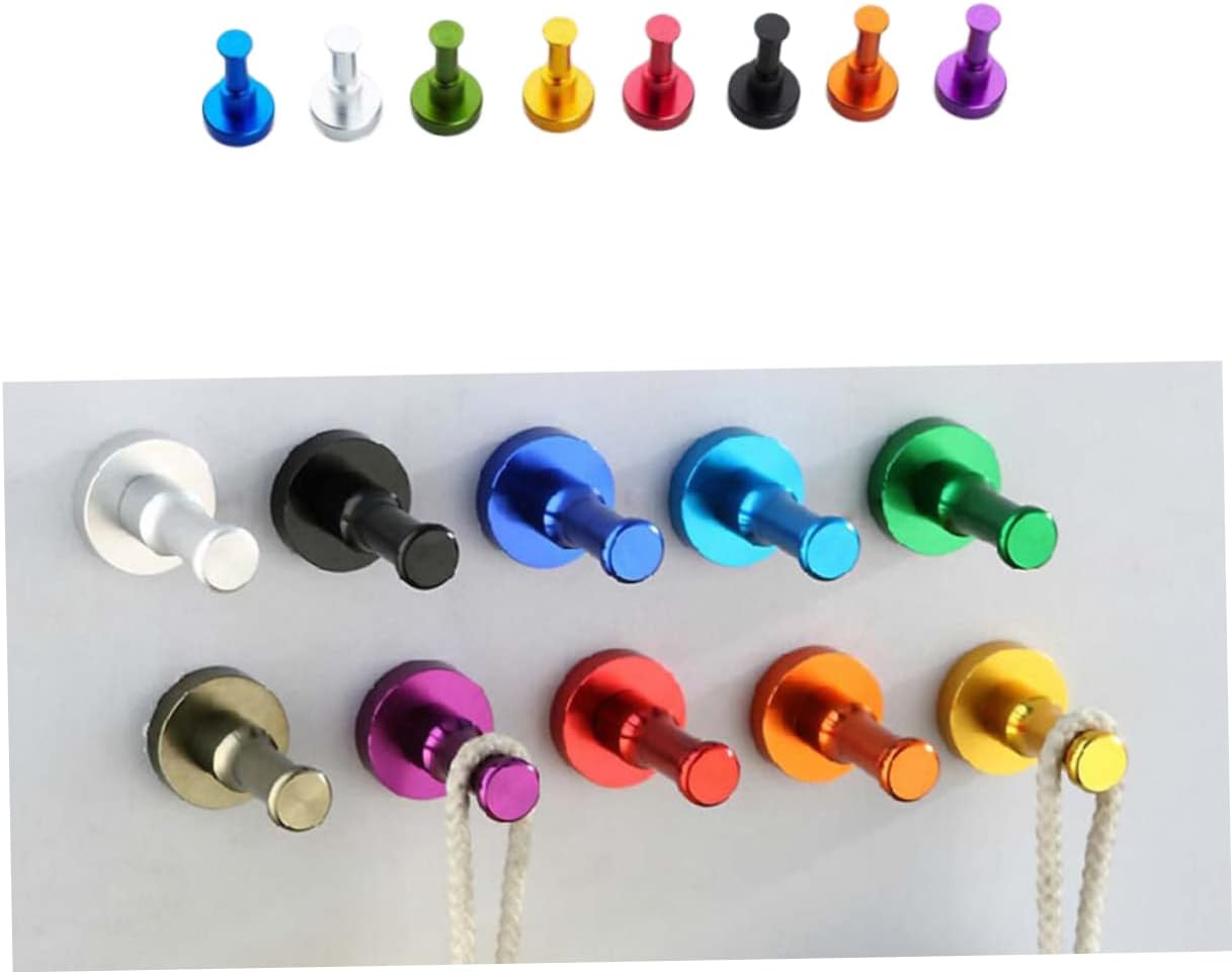 MAGICLULU Modern Solid Hooks 10-Pack Wall Towel and Coat Hangers