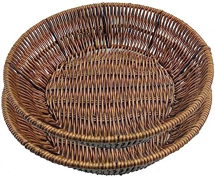 ANRUIDE Wicker Food Storage Baskets 2Packs
