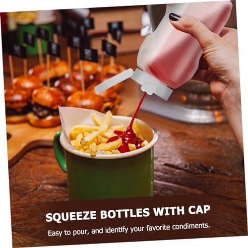 CIYODO 4PCS Mini Sauce Bottles Safe Material Leakproof Kitchen Condiment Containers