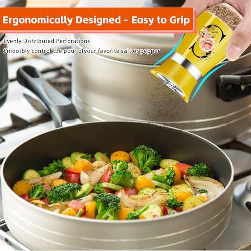 HFoumre Salt Pepper Shakers Set Yellow