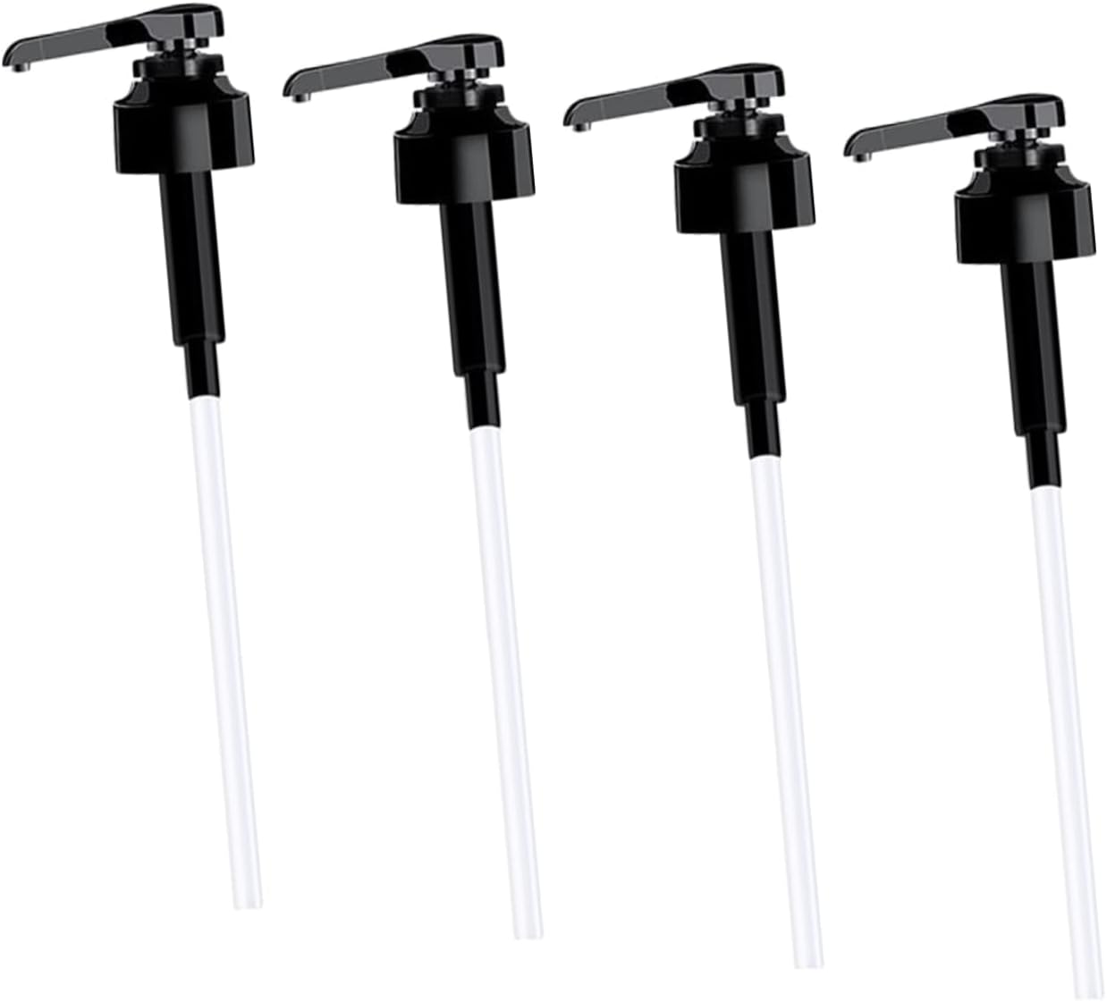 FOMIYES 4Pcs Condiment Squeeze Bottle Pump Set for Kitchen Use