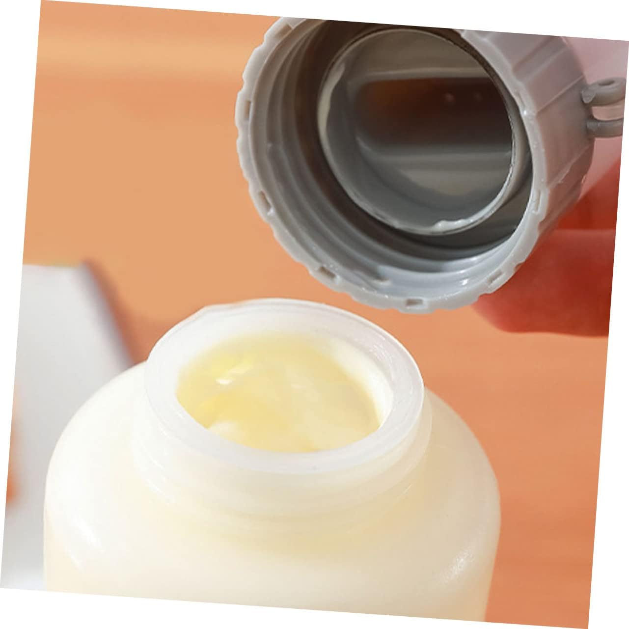 2pcs Reusable Condiment Squeeze Bottles Grey PP