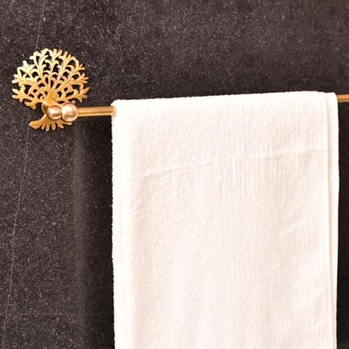 IndianShelf Brass Tree Towel Bar Bathroom Decor
