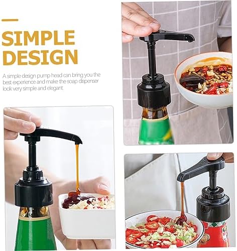 FOMIYES 4Pcs Condiment Squeeze Bottle Pump Set for Kitchen Use