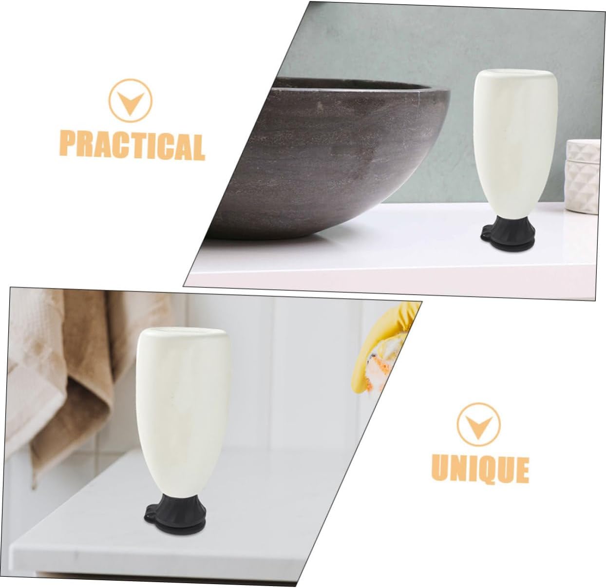 BIUDECO 6pcs Inverted Flip Top Shampoo Caps Leak Proof Reusable