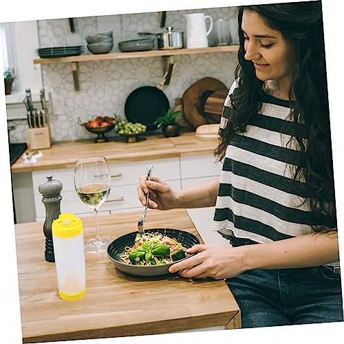 Set of 2 Squeeze Bottles for Ketchup Jam Mustard and Olive Oil