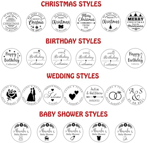 Personalized Christmas Cookie Stamp with Family Logo 3D Design
