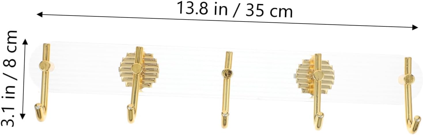 Ciieeo Wall Mounted Towel Hook Strong Adhesive Broom Mop Holder