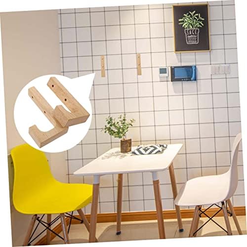 IMIKEYA 2PCS Wooden Wall Hooks for Coat and Towel